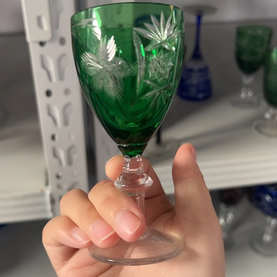 平底款水晶玻璃微瑕一个