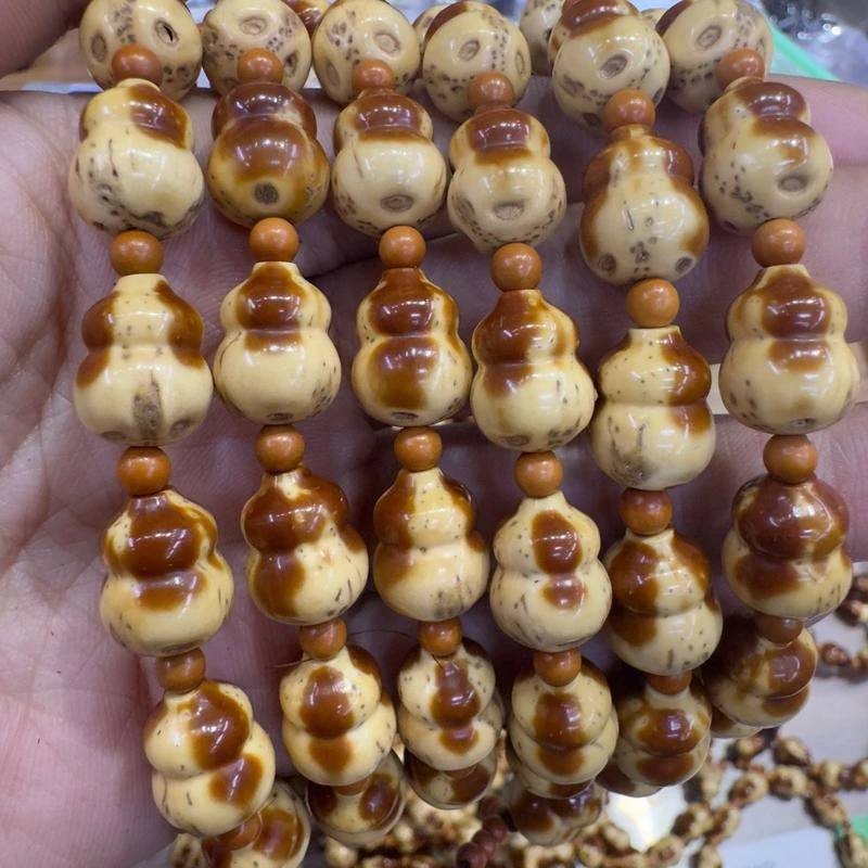 原创熊猫鼠花皮鼠葫芦高端盘玩手串手链文玩饰品