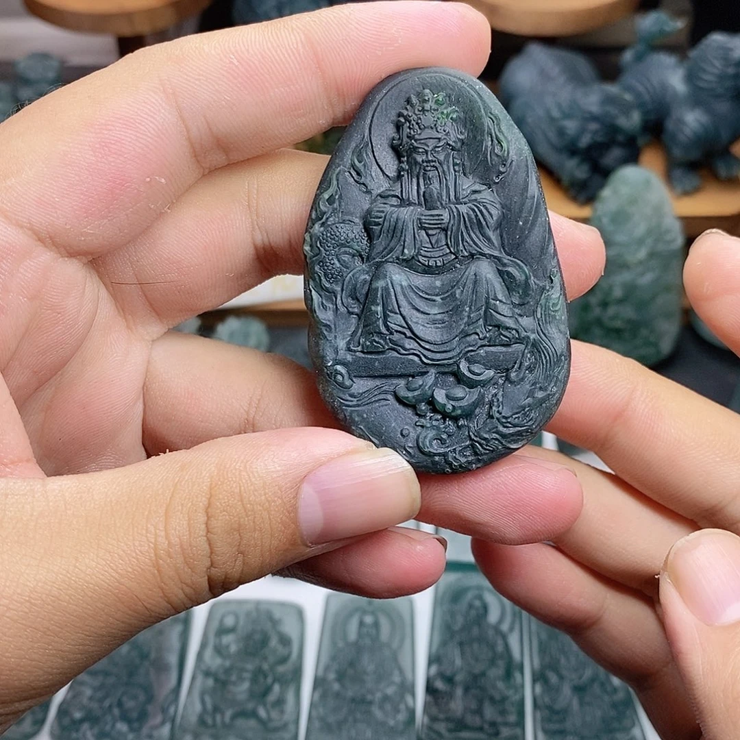 定制翡翠未镶嵌龙五