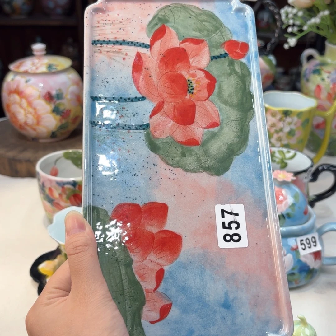 景德镇手绘高温釉下彩陶瓷茶具