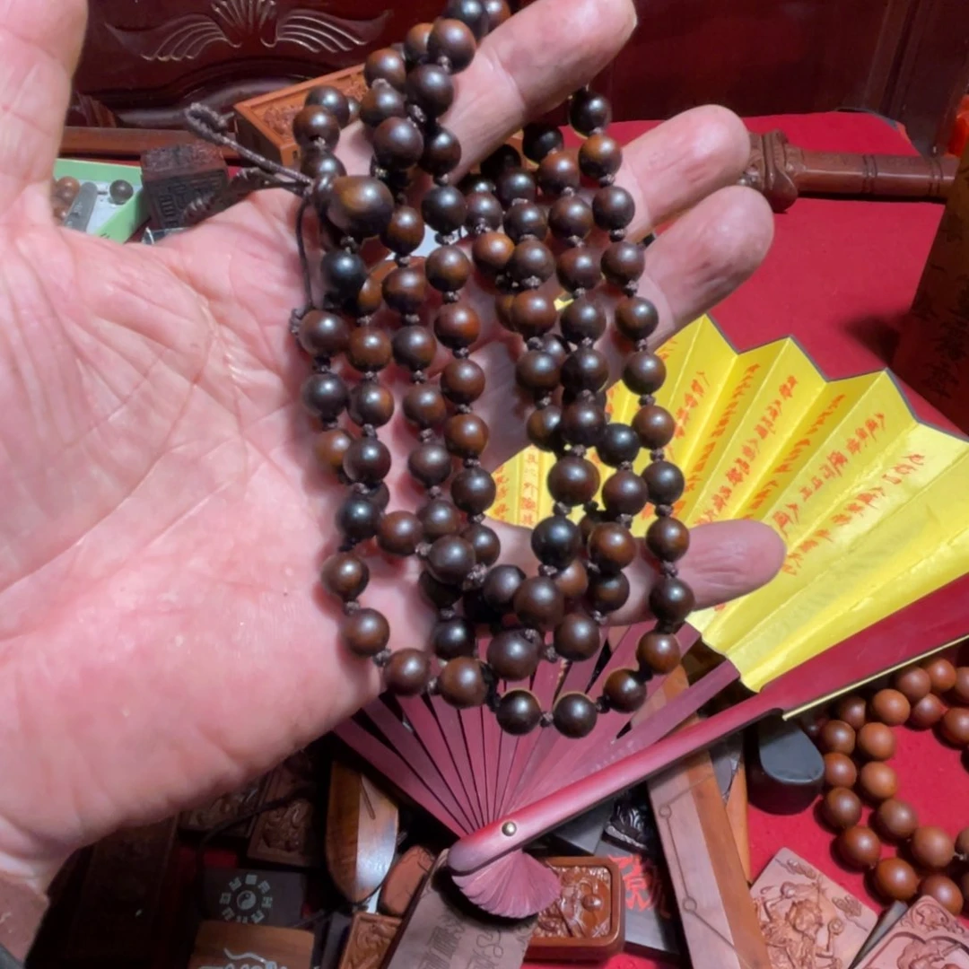 枣木冰*雷击枣木雕刻08珠子