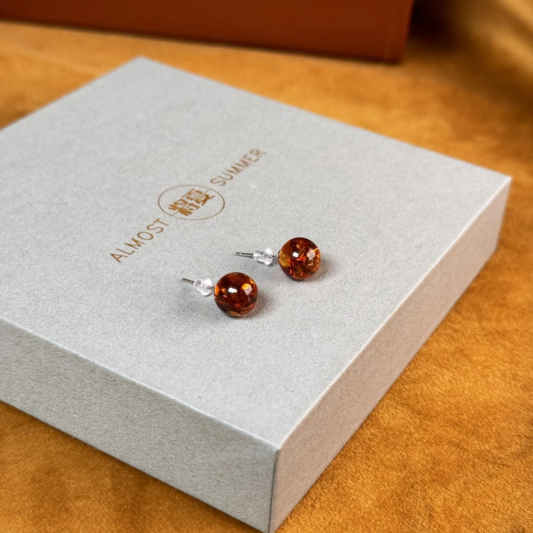 925银耳饰 【9mm一花一世界耳钉】将夏