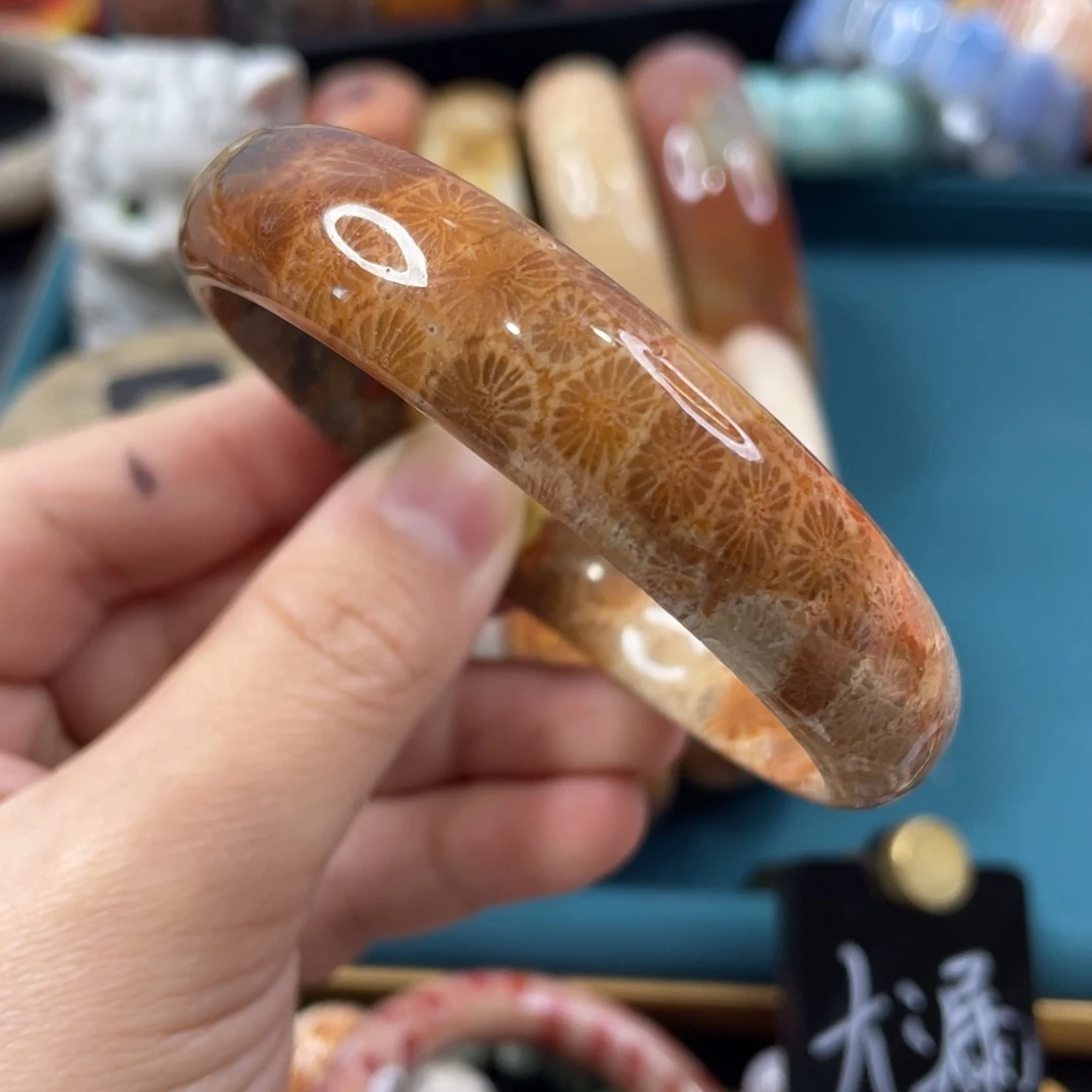 未镶嵌手镯硅化玉