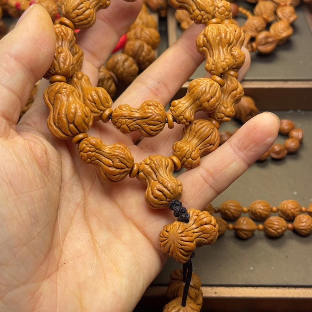木***木手串桃核龙纹桃核13