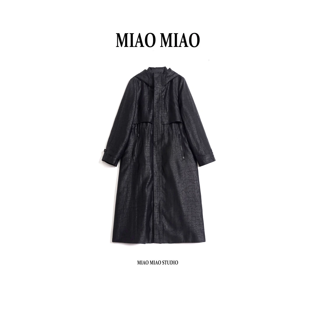 【白天鹅·祉菱】淼淼家10716冬季90白鹅绒保暖缎龟香云纱鹅绒服