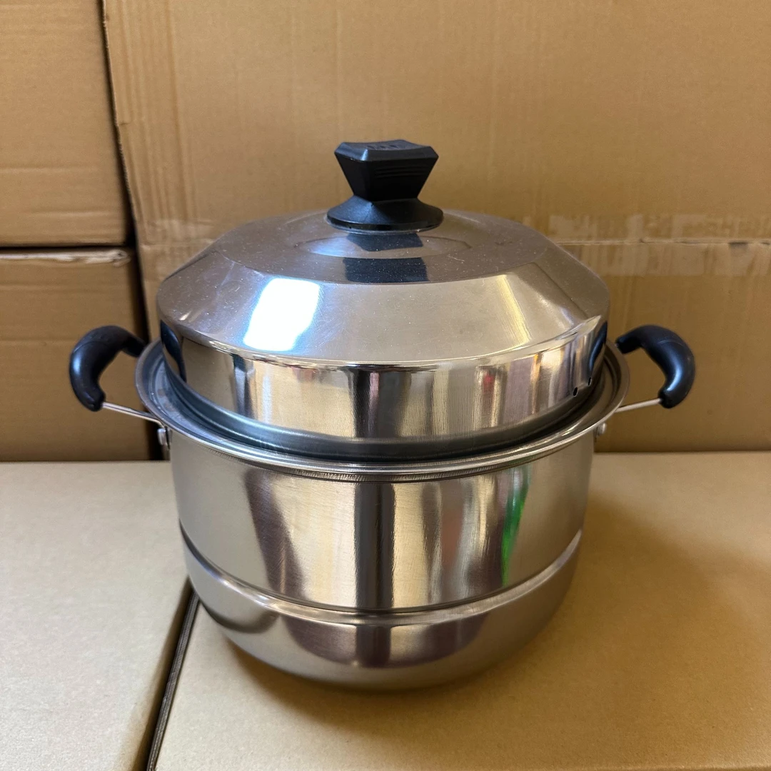 蒸锅 不锈钢加厚汤锅多层大容量双层电磁炉通用 XF