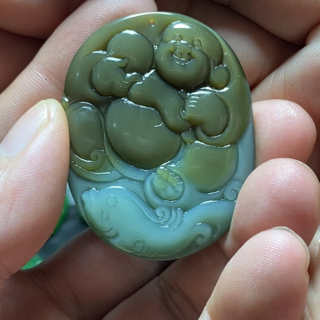 和田玉（碧玉）未镶嵌挂件