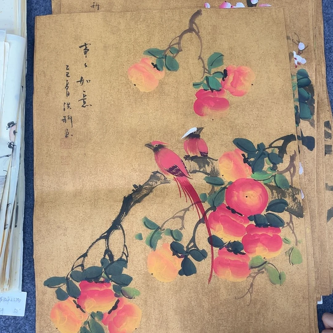 国画作品小姐姐放漏…