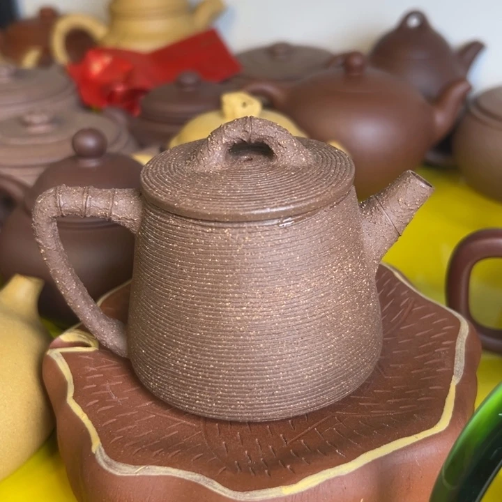 紫砂茶壶段泥高瓢130cc