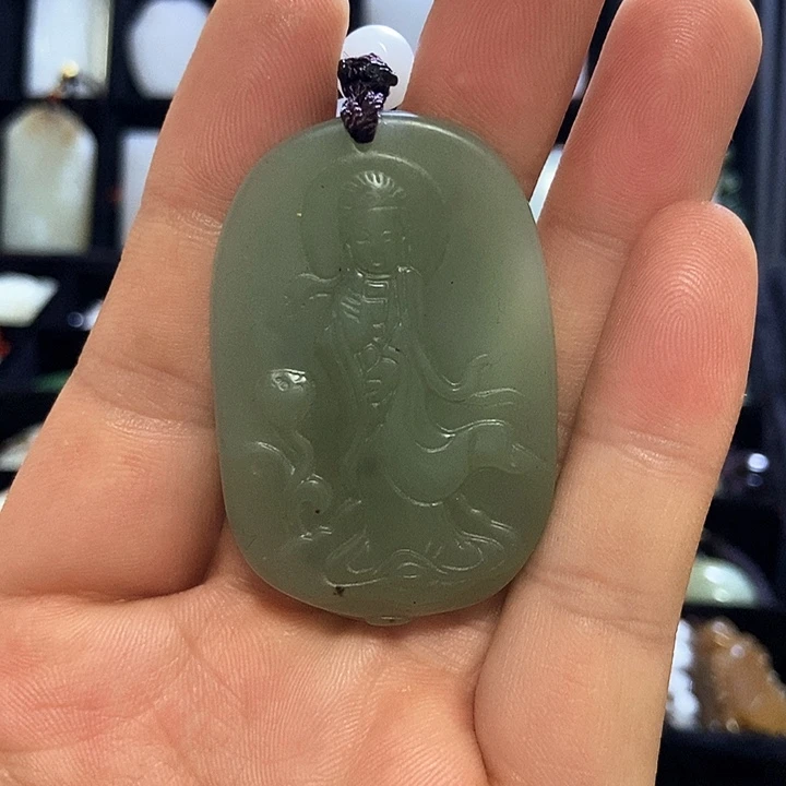 花岗石铁合金观音牌吊坠粉丝福利