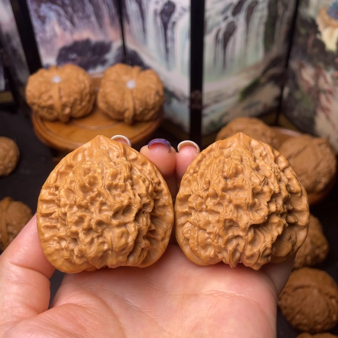 文玩核桃把件47全品官帽