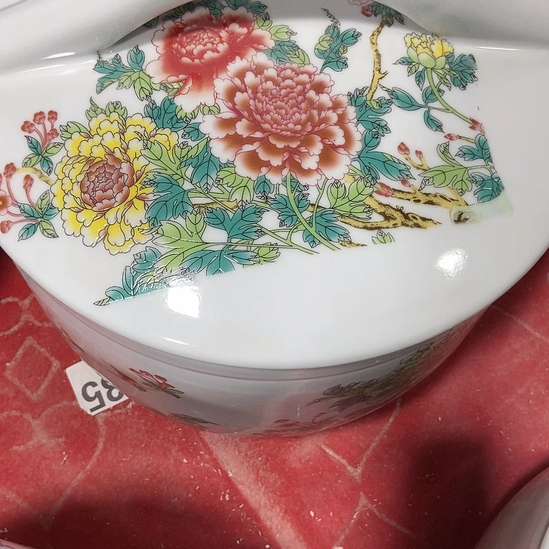 瓷片景德镇陶瓷罐一个