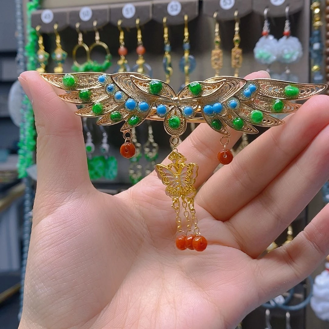 未镶嵌翡翠耳饰翡翠