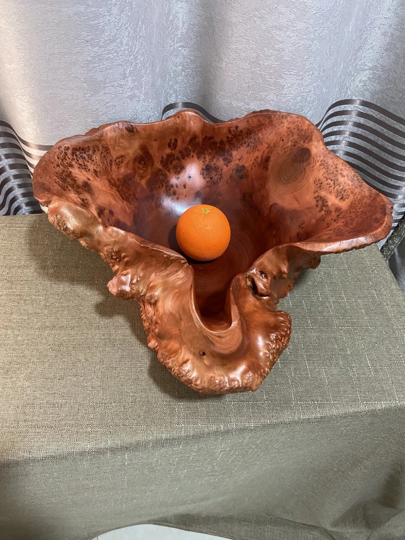 实木根雕果篮工艺品摆件收纳盘木雕果盆中式木质家具家居装饰礼品