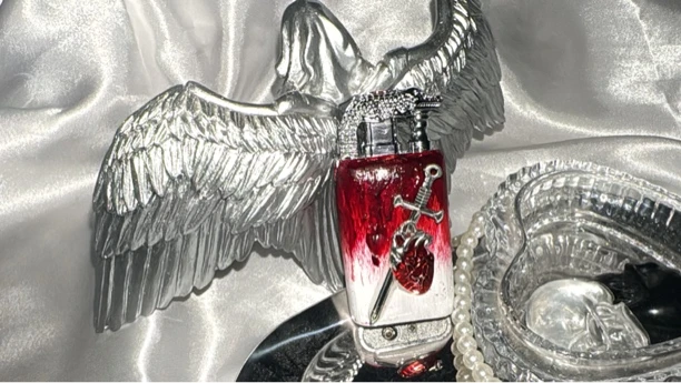 网红双火鳄鱼打火机高颜值手作打火机哥特风送礼推荐个性小众礼物