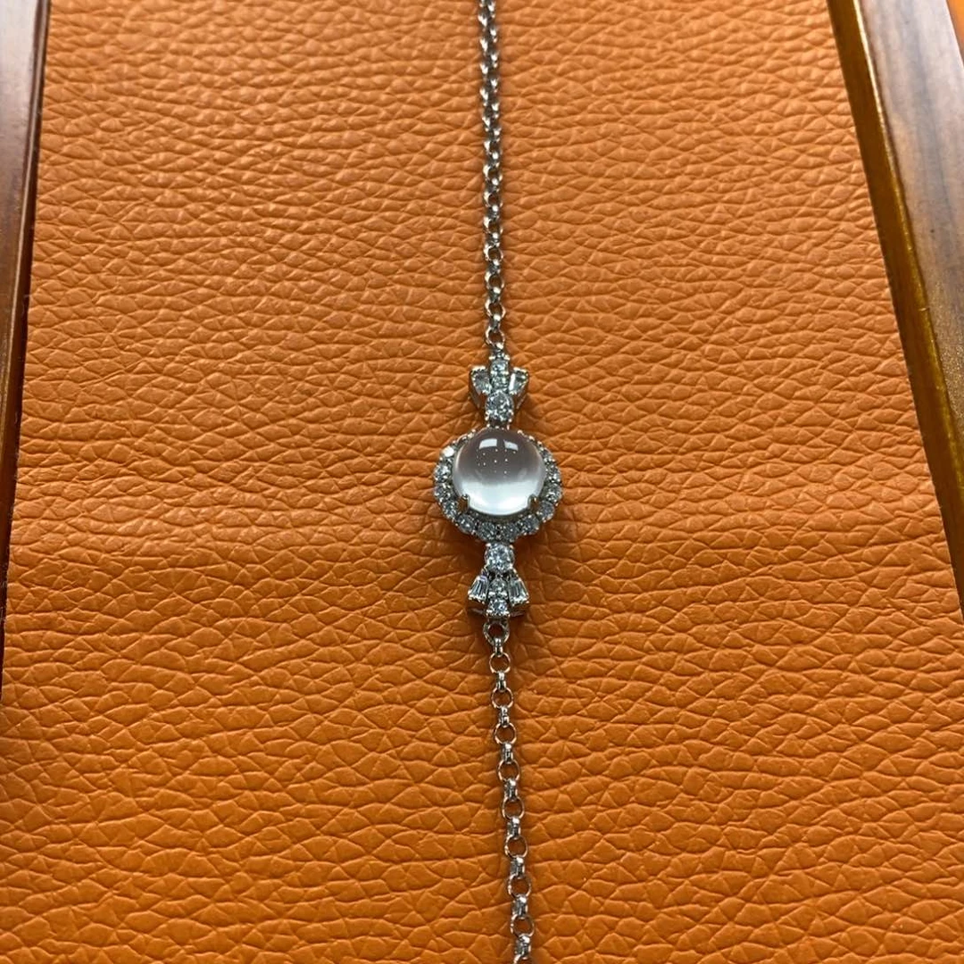 石英质玉吊坠(不含链)银S925镶嵌耶****)