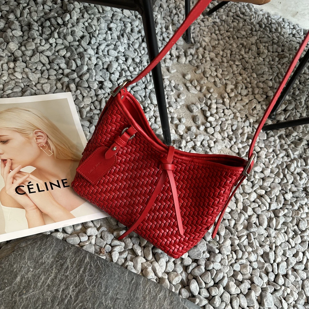 【编织系列】selinweiss-新款手工编织包老钱风斜挎包25114小时代