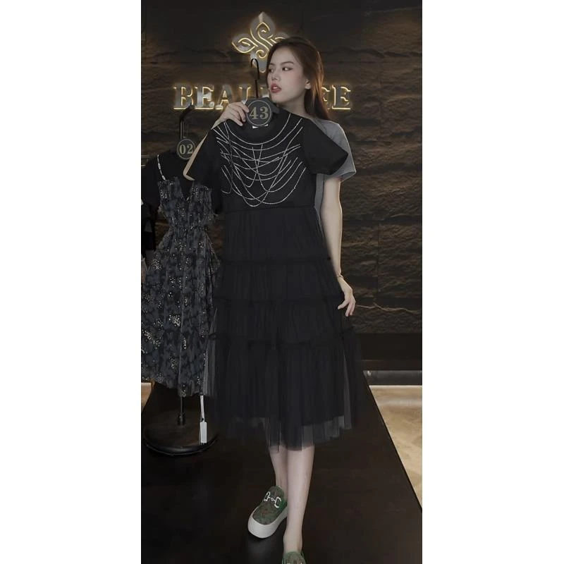 【FF专属】【43】重工打揽法式气质夏季高级微胖显瘦收腰裙JC-A3058