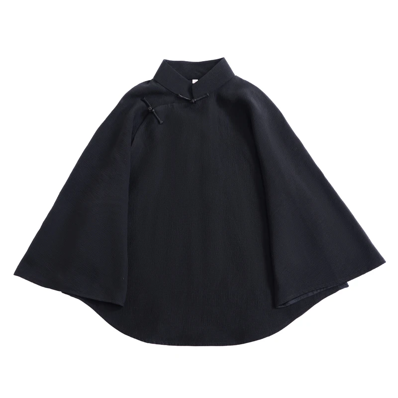 「黑色小珍珠」乐锦坊复古日常百搭纯手工汉服国潮中国风女装小上衣