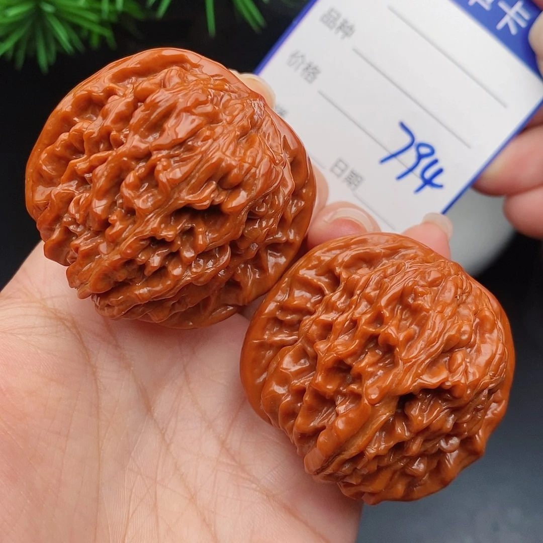 文玩核桃把件45四座楼794