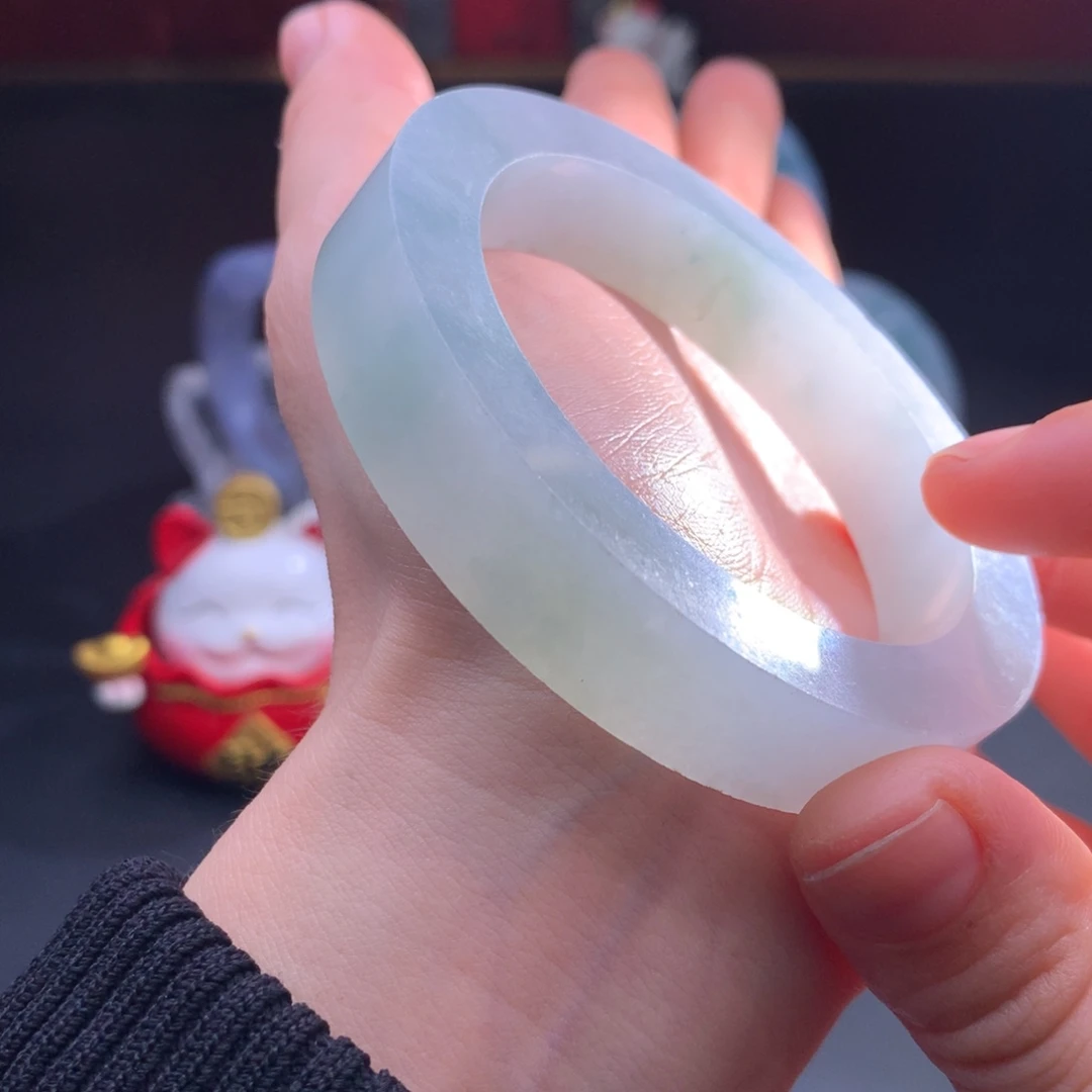 定制翡翠未镶嵌大漏天空蓝