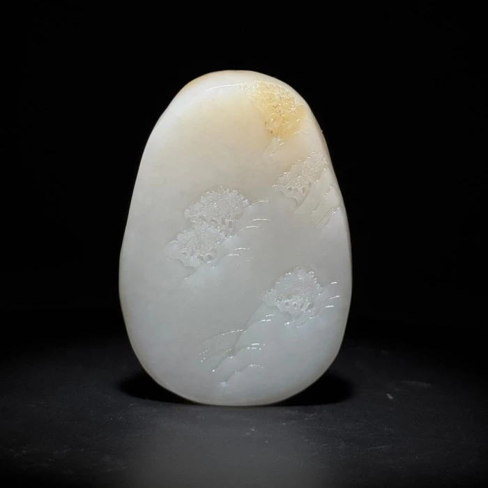 《当代》和田玉猛虎下山 山东国营文物商店 NYDYC60871-11072