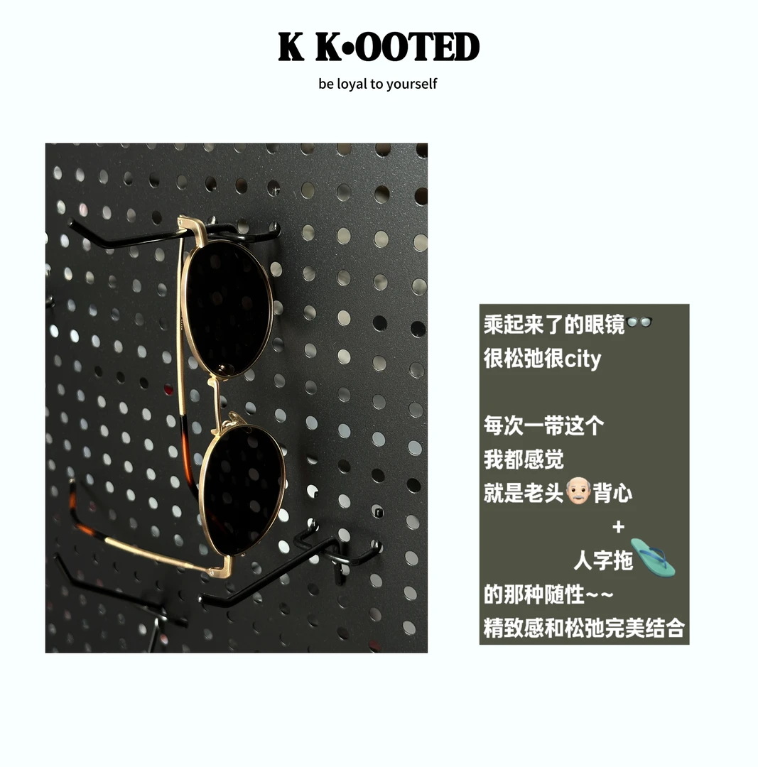 KkK【中古 分享】复古金框琥珀墨镜