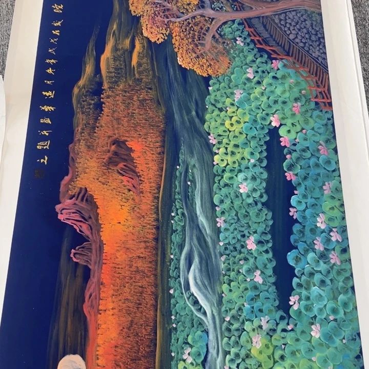 手绘作品全场放大楼