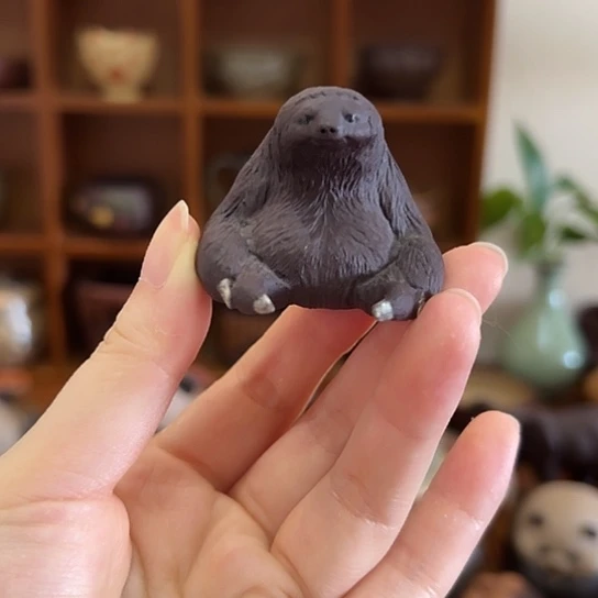 紫砂茶宠紫泥树懒