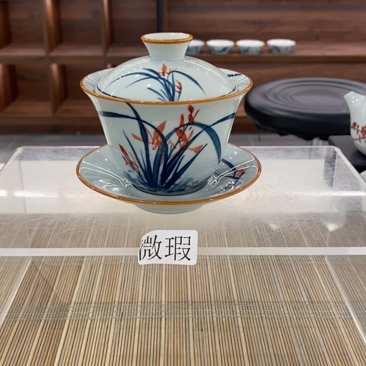 釉下老陶泥手工绘制
