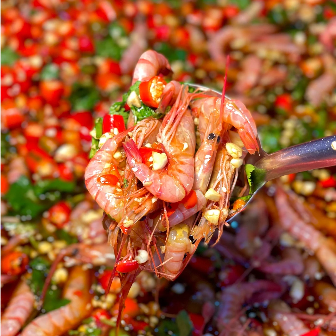 潮汕特产潮汕生腌新鲜腌制红虾肉质饱满 密封包装 350g/瓶盒装