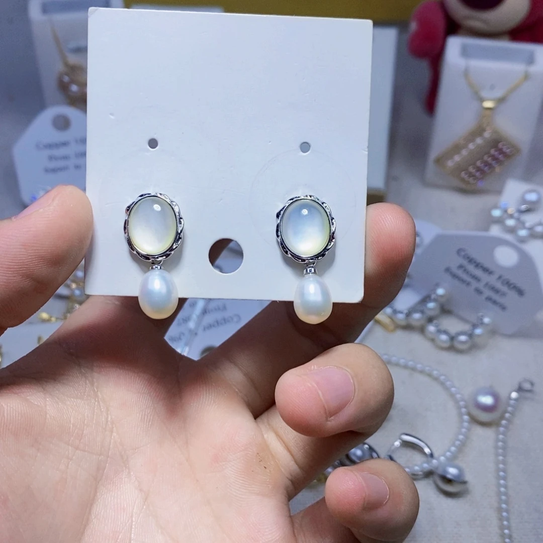 未镶嵌淡水珍珠耳饰
