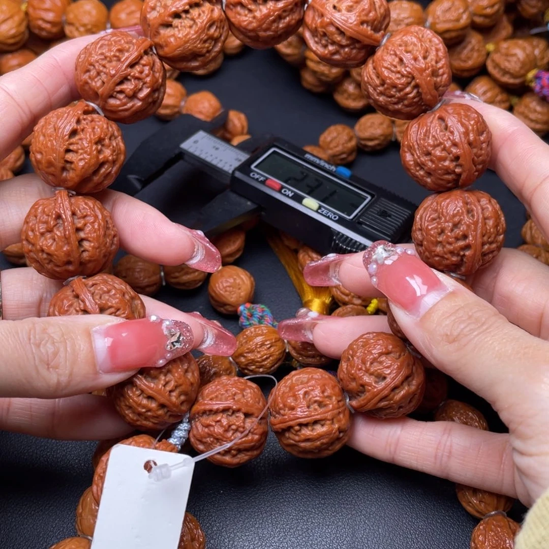 文玩核桃手串粗筋八棱