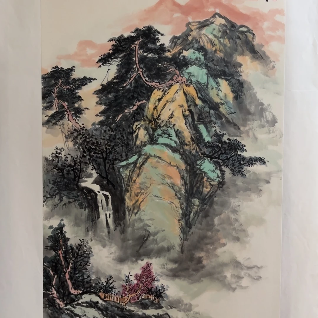 国画国画陆远华山水画芯68✖️45