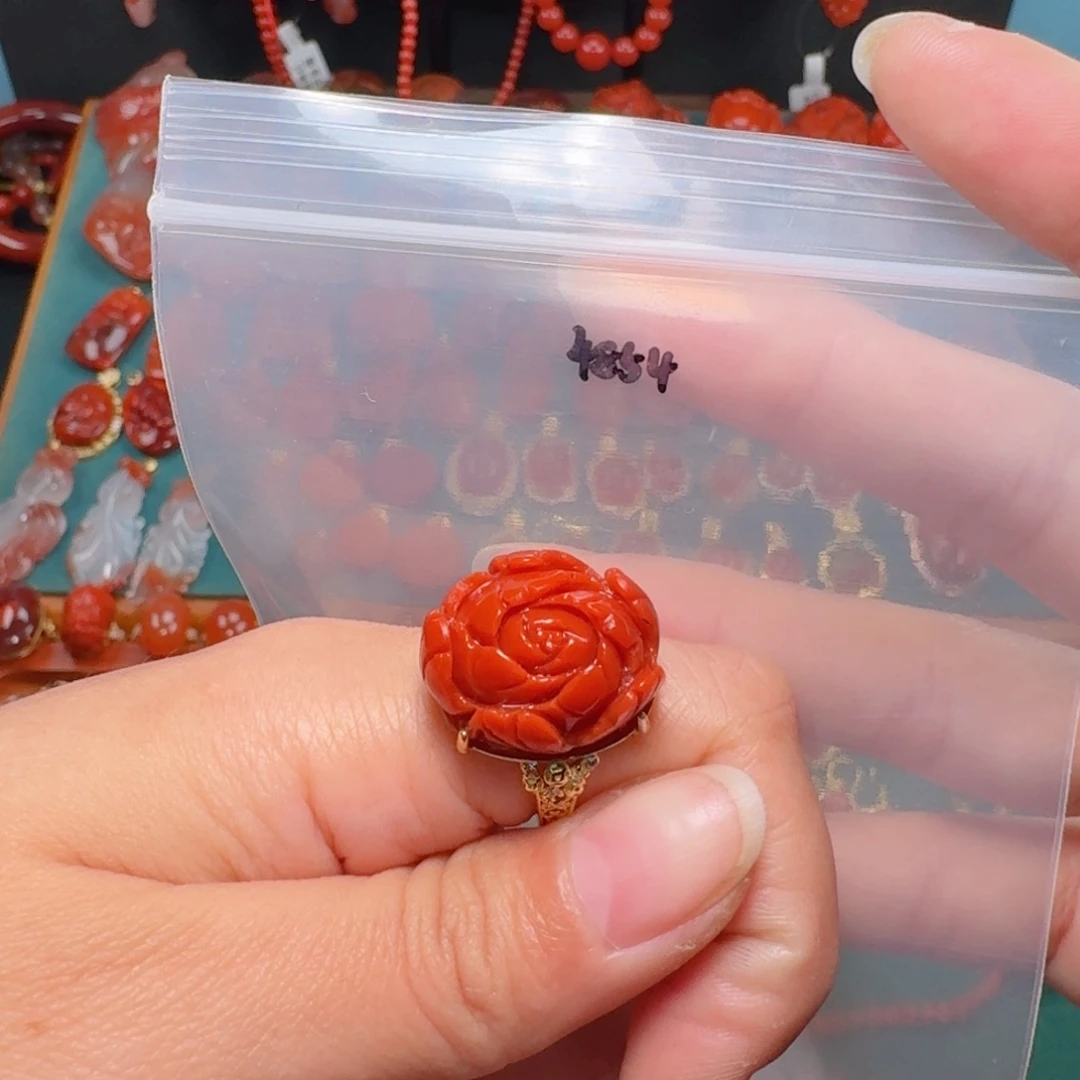 南红玛瑙南红 银S925镶嵌