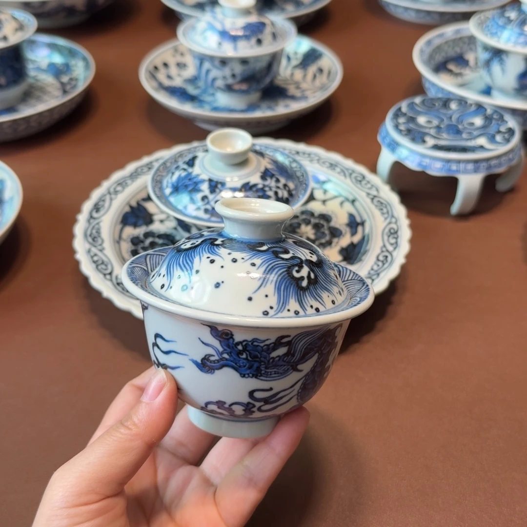 手工手绘茶具微瑕