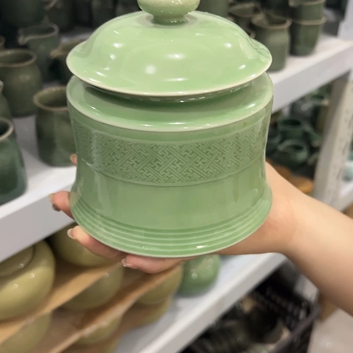 龙泉云间青瓷小米茶器