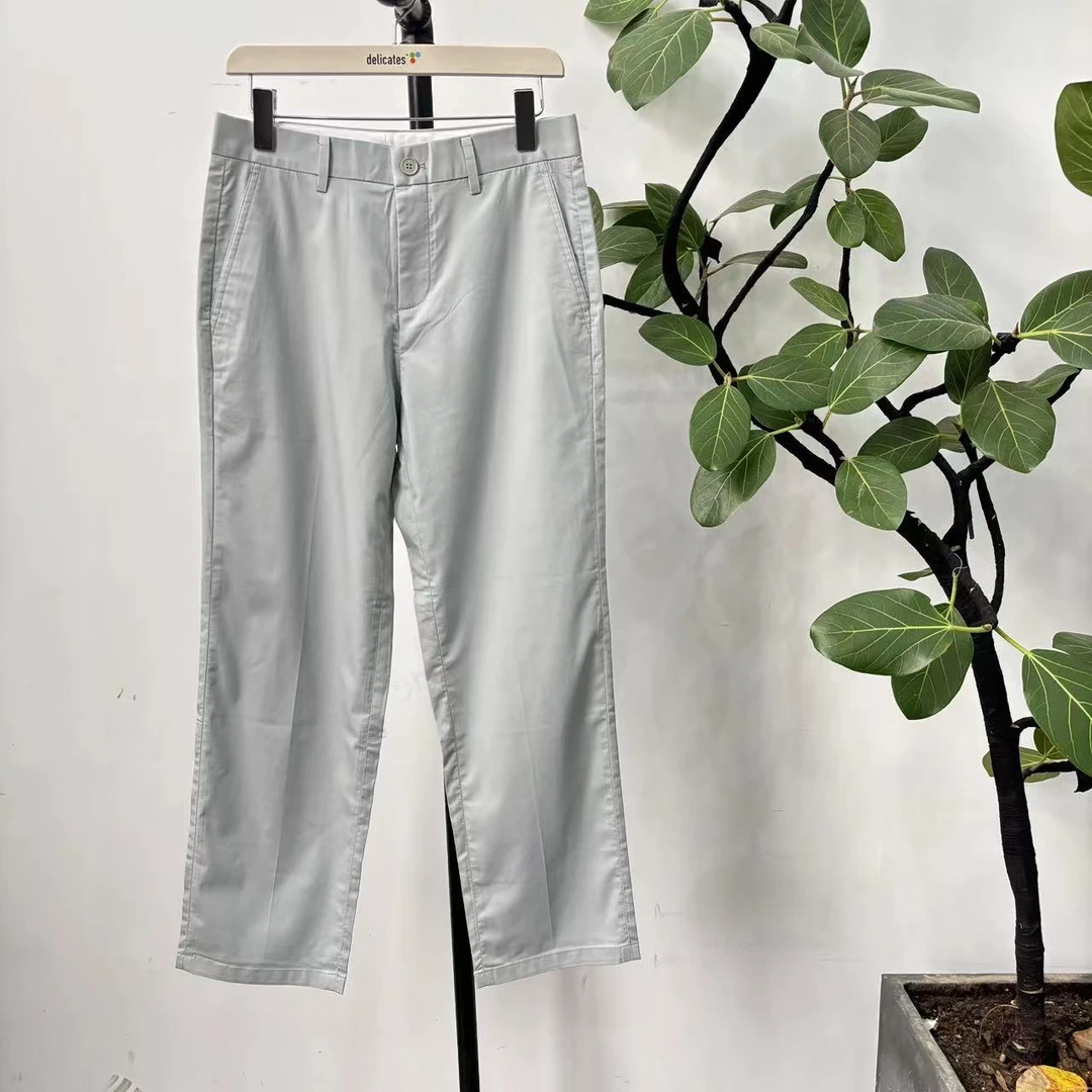 K-18 潮牌春秋季灰色男士百搭小直筒休闲长裤 32408