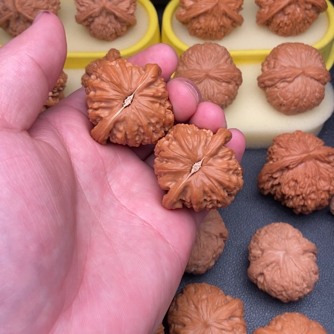 文玩核桃把件白狮子38