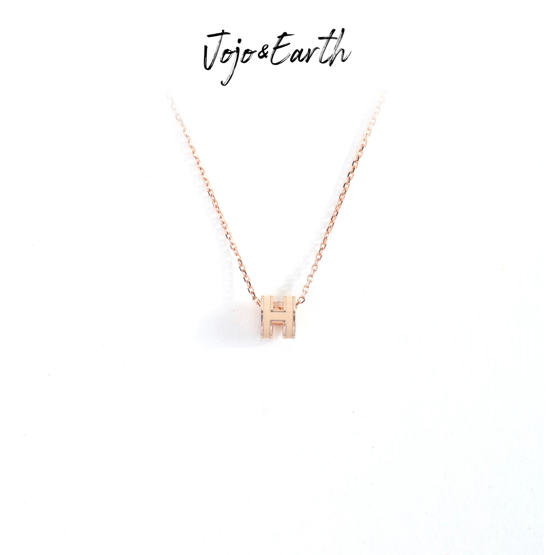 铜合金项链 H05 小爱 小小奶茶色 轻奢气质个性百搭 时尚项链