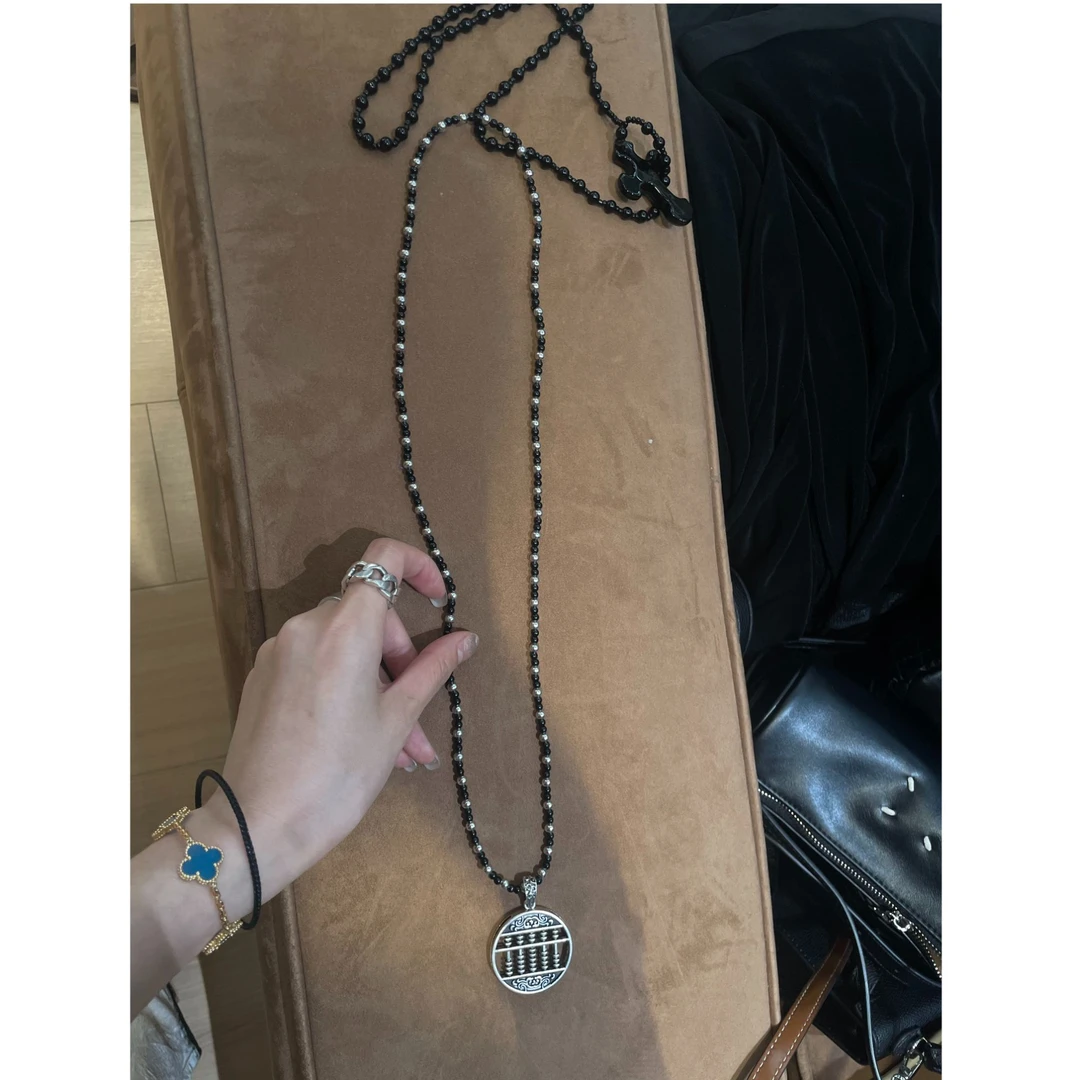 不锈钢吊坠 YYOUHAN 2025新款算盘百搭吊坠项链 2506C3180