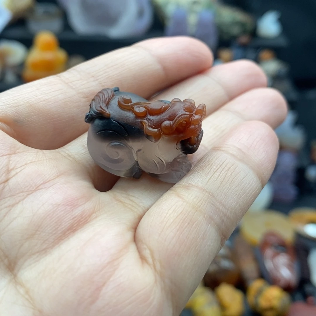 玛瑙/玉髓颈饰未镶嵌小***皮