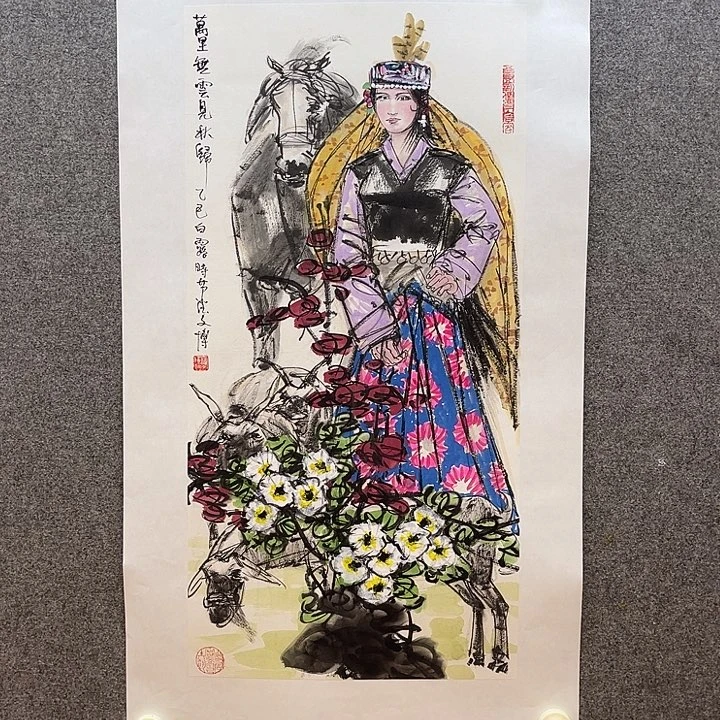 国画潘文博作品手绘