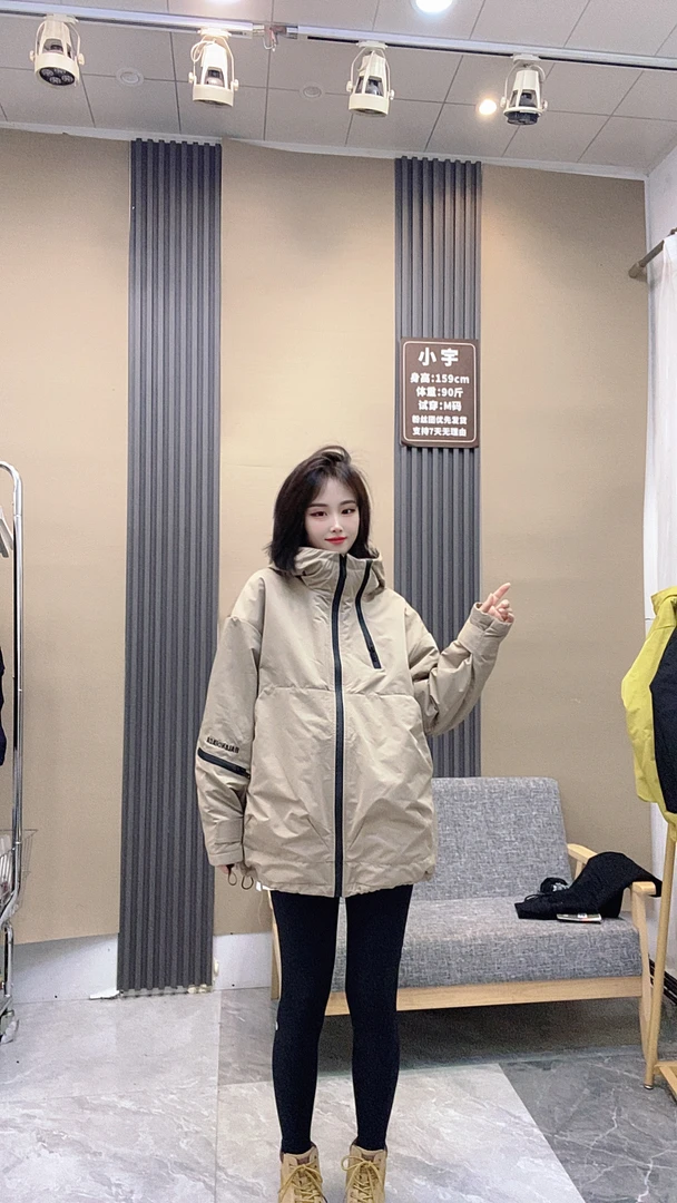 欧货中长款加棉冲锋衣女2025年秋季休闲户外洋气慵懒保暖风衣外套