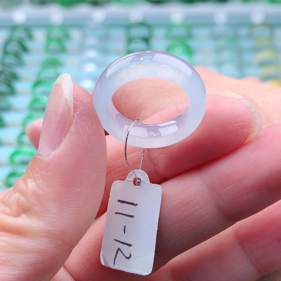 翡翠戒指未镶嵌A货缅甸翡翠