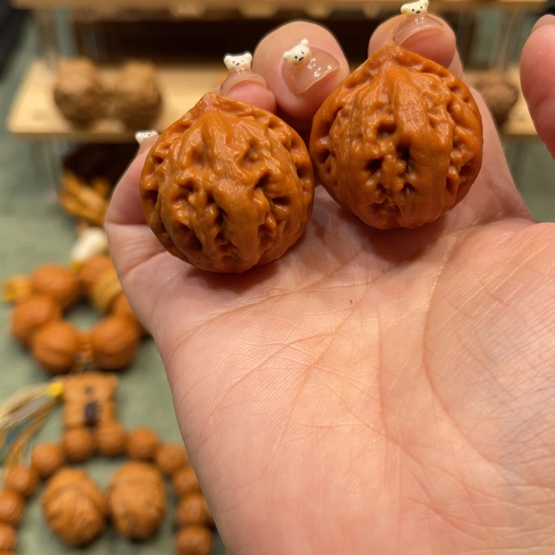 文玩核桃把件火焰山全品