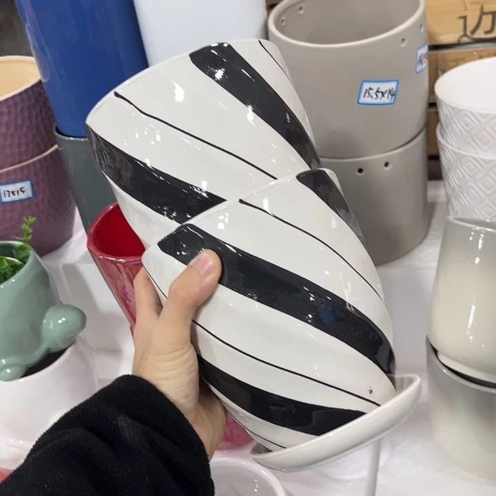 有孔！福利价陶瓷花盆全场10包邮