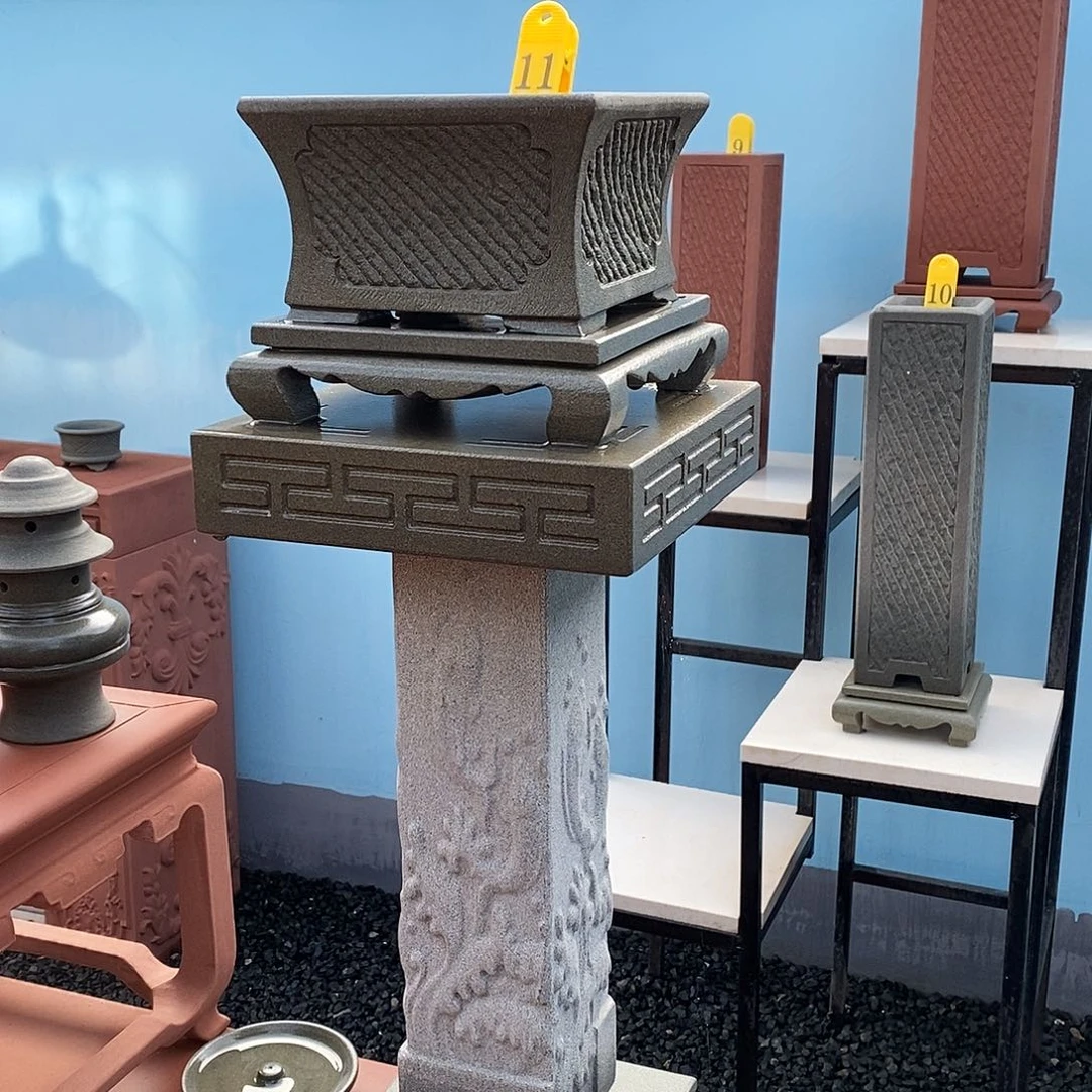 品格石器石头花盆