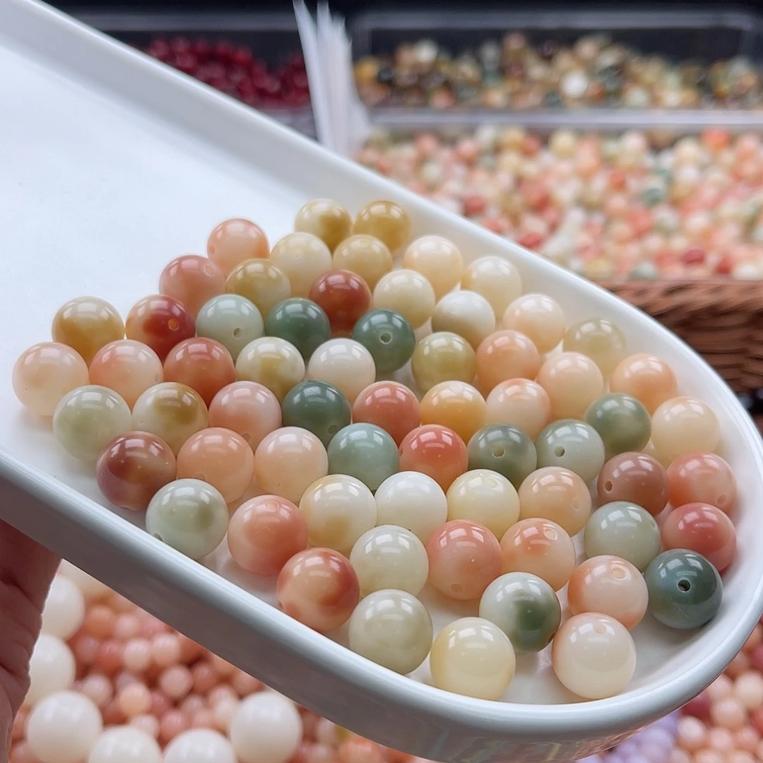 白玉菩提吊坠Q/12mm/110颗