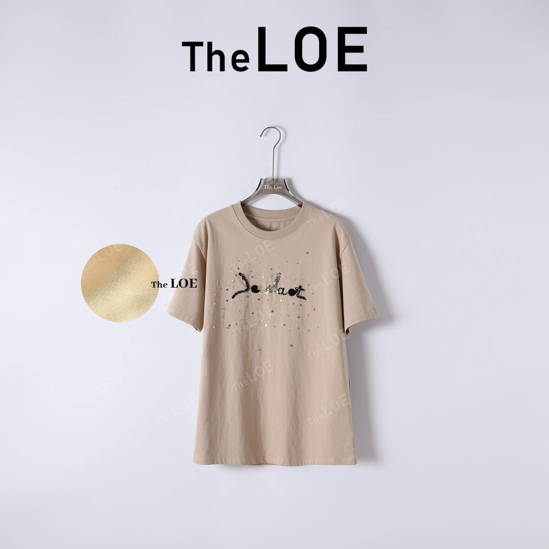 TheLOE/宽松廓形纯棉T 100棉舒适宽松百搭T#04.28T-G5247